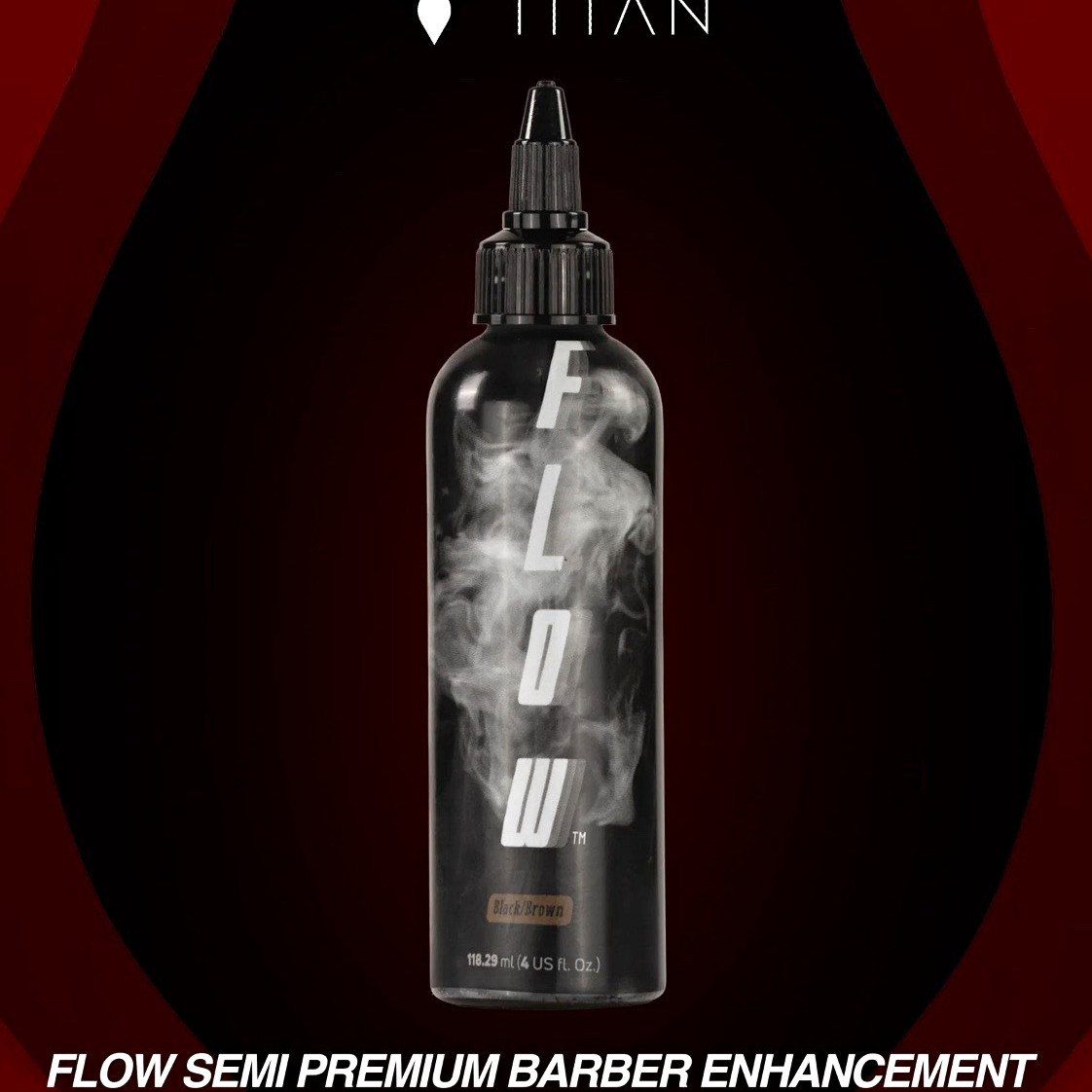 Titan Flow Barber Enhancement Quick-Dry 4 fl oz Black/Brown 