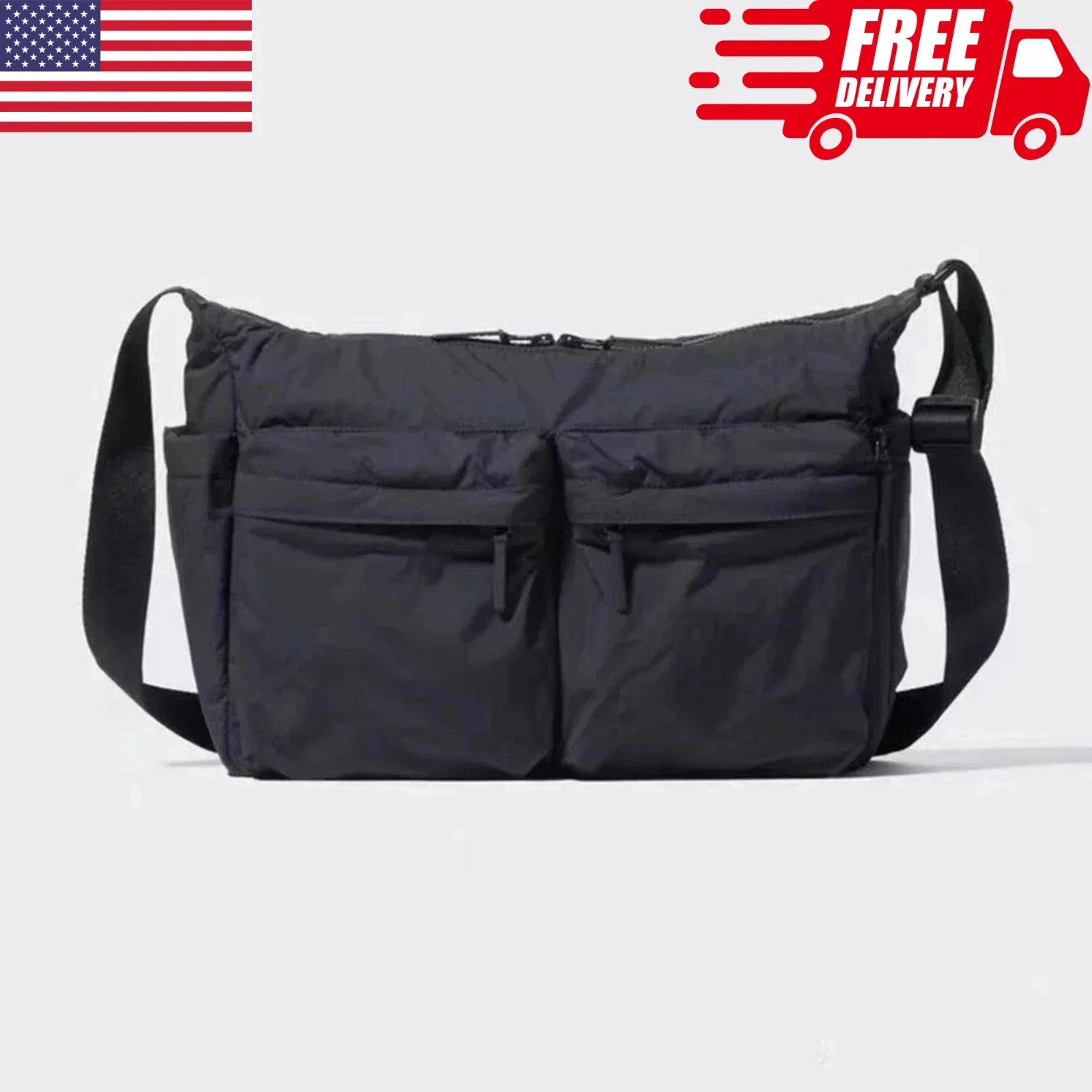 UNIQLO Casual Multi-pocket Messenger Bag Men Women Shoulder Bag Travel Sport Bag