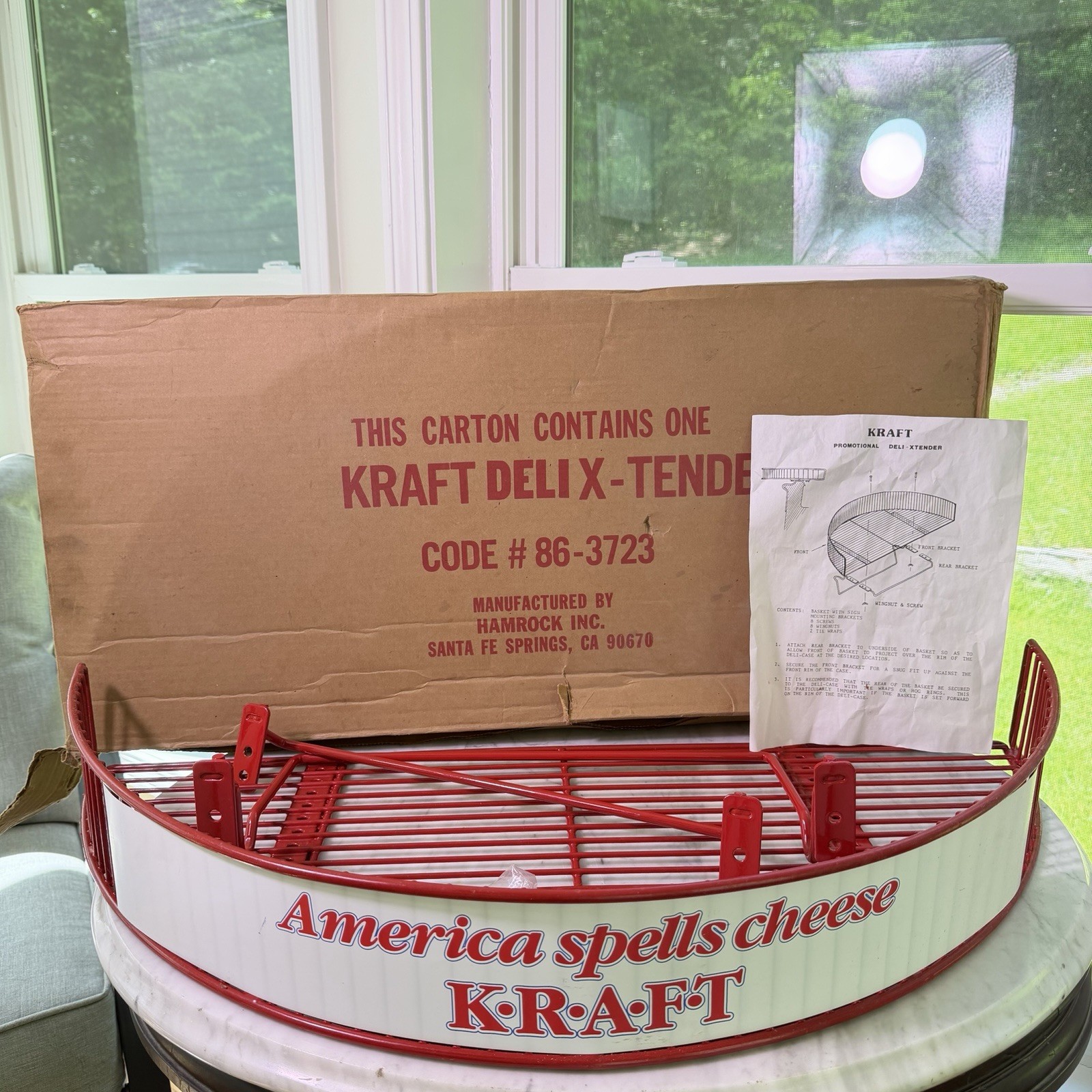 Vintage Kraft Cheese Store Display Rack Deli X-Tender 1970s NOS Complete In Box Vintage Kraft Cheese Store Display Rack Deli X-Tender 1970s NOS Complete In Box