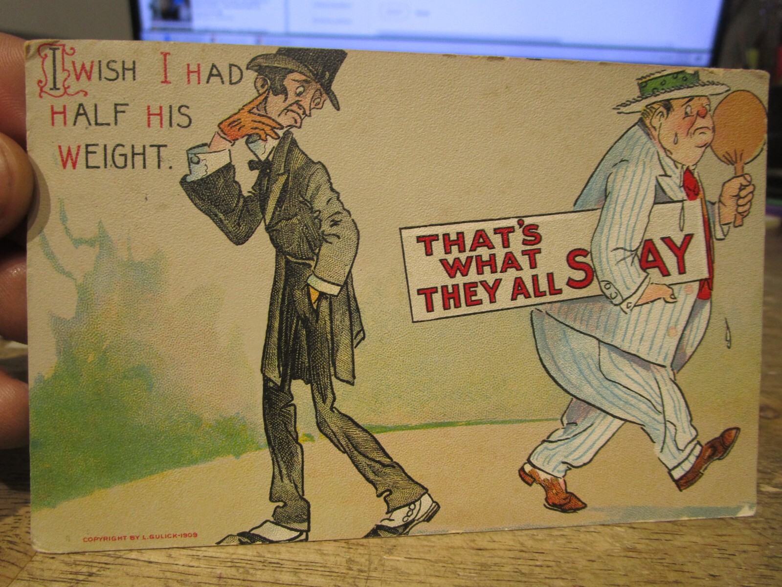 K9 Old INDIANA Postcard VICTORIAN ERA Fremont Angola Thin Skinny Man Fat Obese K9 Old INDIANA Postcard VICTORIAN ERA Fremont Angola Thin Skinny Man Fat Obese
