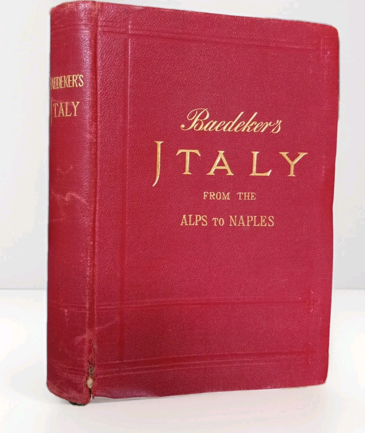 Antique 1909 Baedeker\'s ITALY FROM THE ALPS TO NAPLES 2nd Ed. Maps Complete & VG Antique 1909 Baedeker\'s ITALY FROM THE ALPS TO NAPLES 2nd Ed. Maps Complete & VG