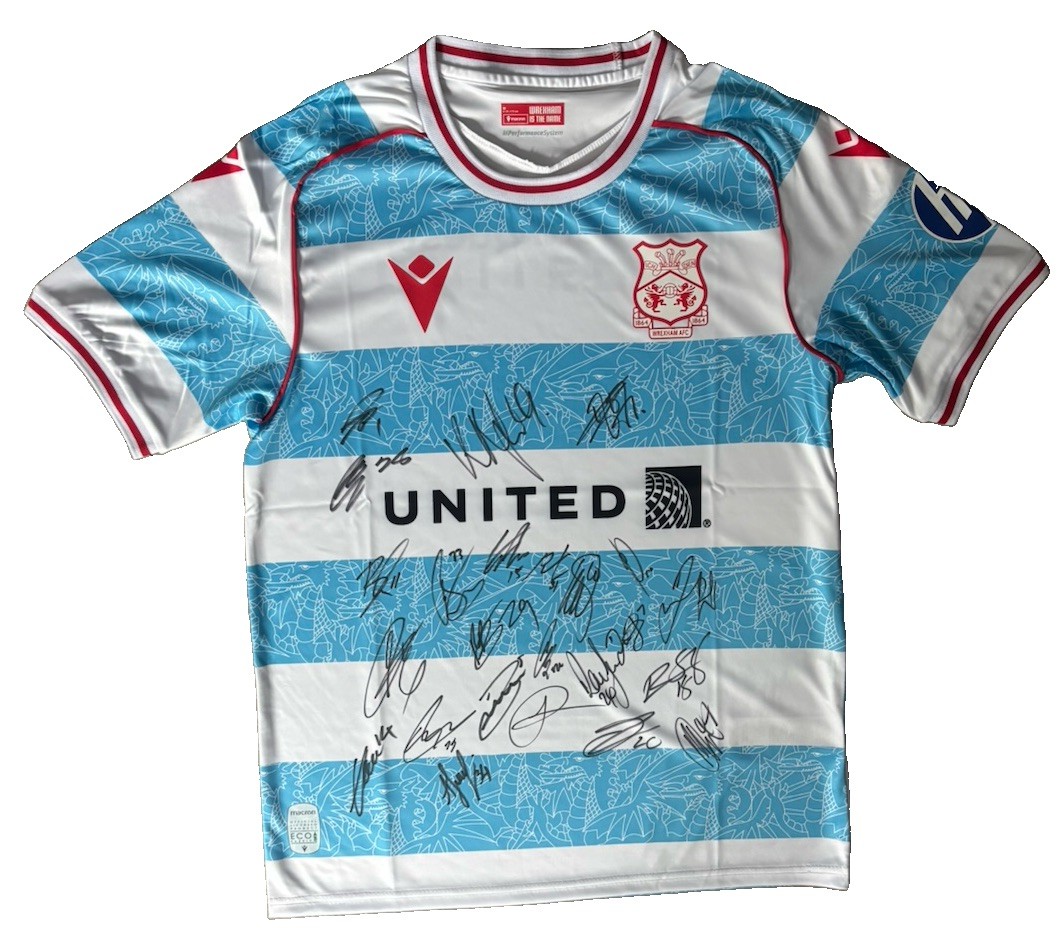 MULTI SIGNED Rare Wrexham AFC Full 25/26 Squad (23) PL Macron Shirt PROOFS/COA MULTI SIGNED Rare Wrexham AFC Full 25/26 Squad (23) PL Macron Shirt PROOFS/COA