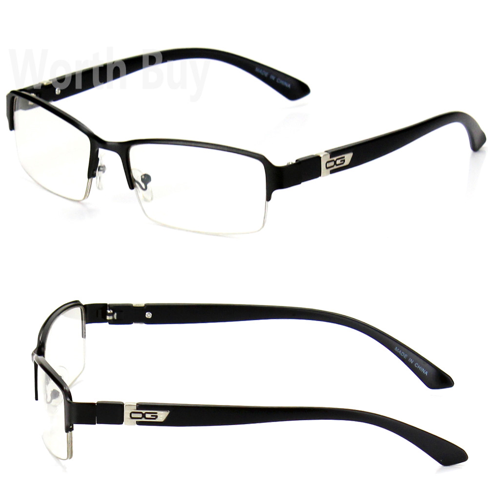 Half Rim Men Women OG Eyewear Clear Lens Frame Eye Glasses Designer Fashion Nerd