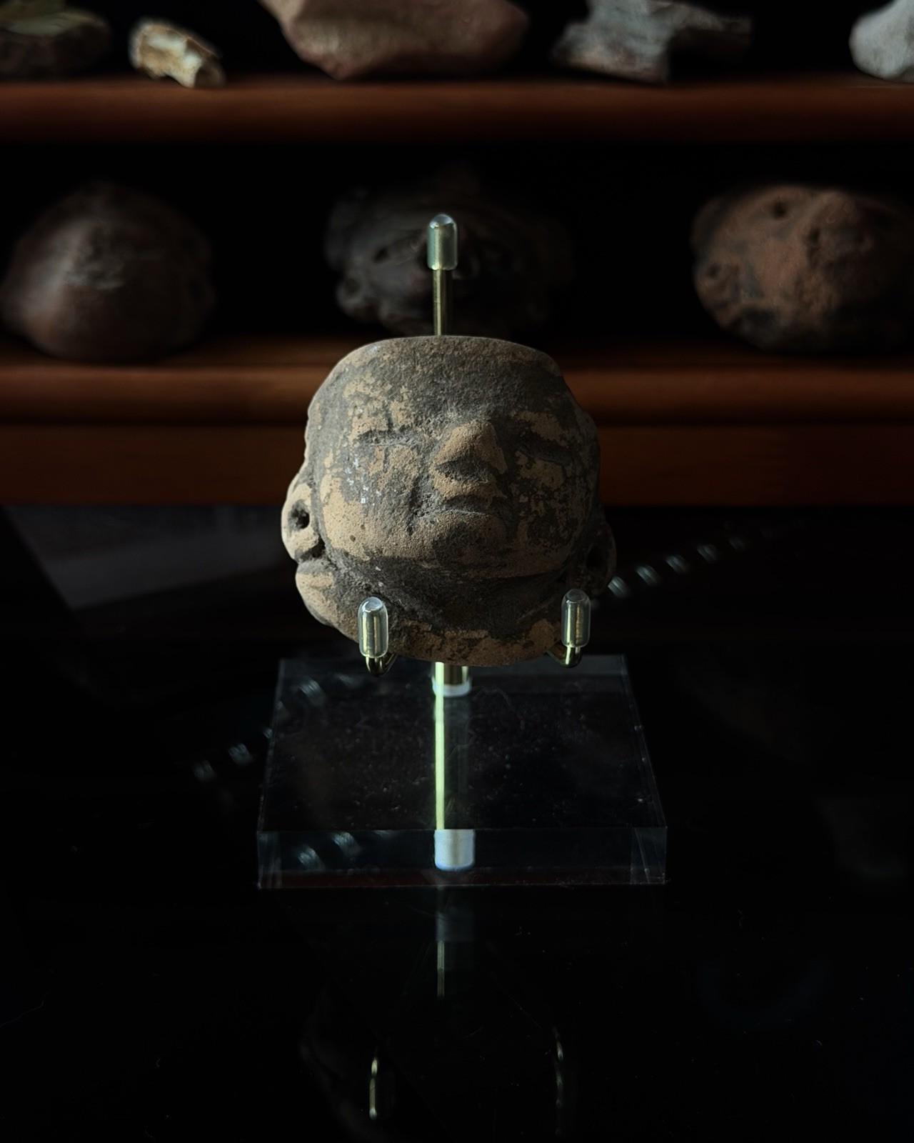 Pre-Columbian Head Fragment Artifact Likely Veracruz Remojadas Pre-Columbian Head Fragment Artifact Likely Veracruz Remojadas