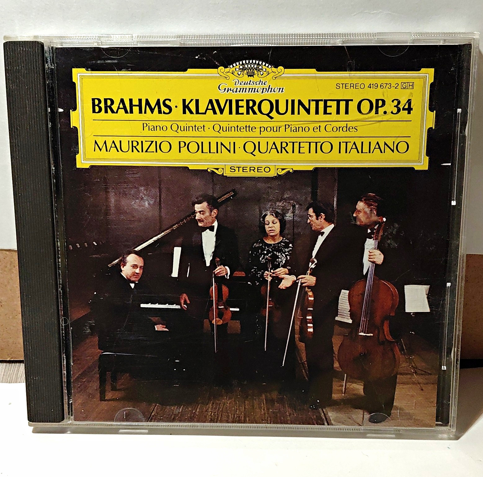 Deutsche Grammophon Brahms Klavierquintett Op.34 Pollini CD 419 673-2