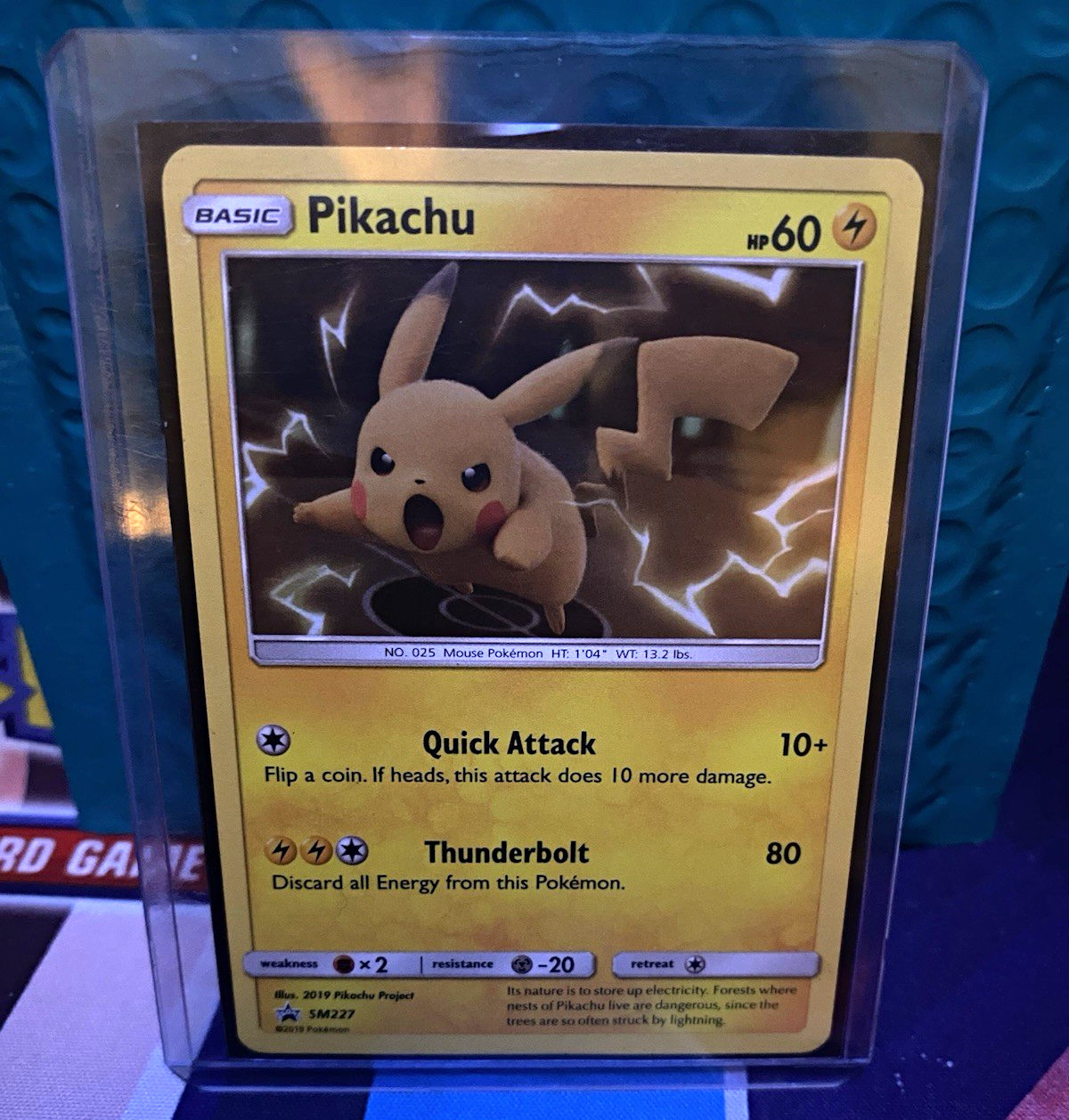 The Pokémon Company Pokémon TCG Pikachu SM227 SM Promo Holo 60 HP English