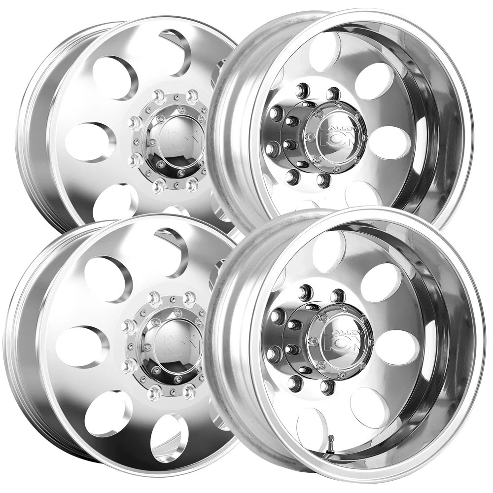 (Set of 4) Ion 167 Dually 16 Inch 8x165.1 (8x6.5\ (Set of 4) Ion 167 Dually 16 Inch 8x165.1 (8x6.5\