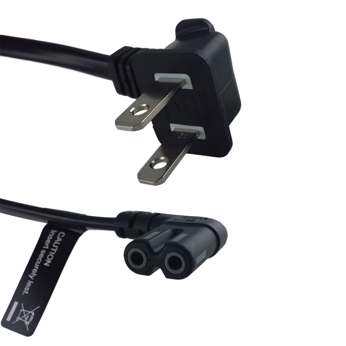 New Samsung 3903-000853 TV Power Cable – 2-Prong AC Cord Replacement Black