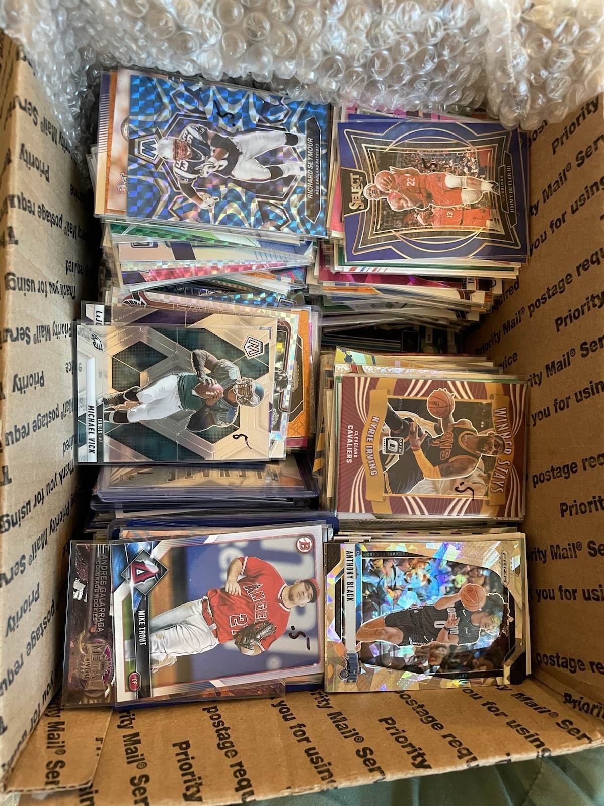 Huge Card Lot of Over 800 Mixed Sports Cards. All .50c To $3 Great Value W Bonus Huge Card Lot of Over 800 Mixed Sports Cards. All .50c To $3 Great Value W Bonus