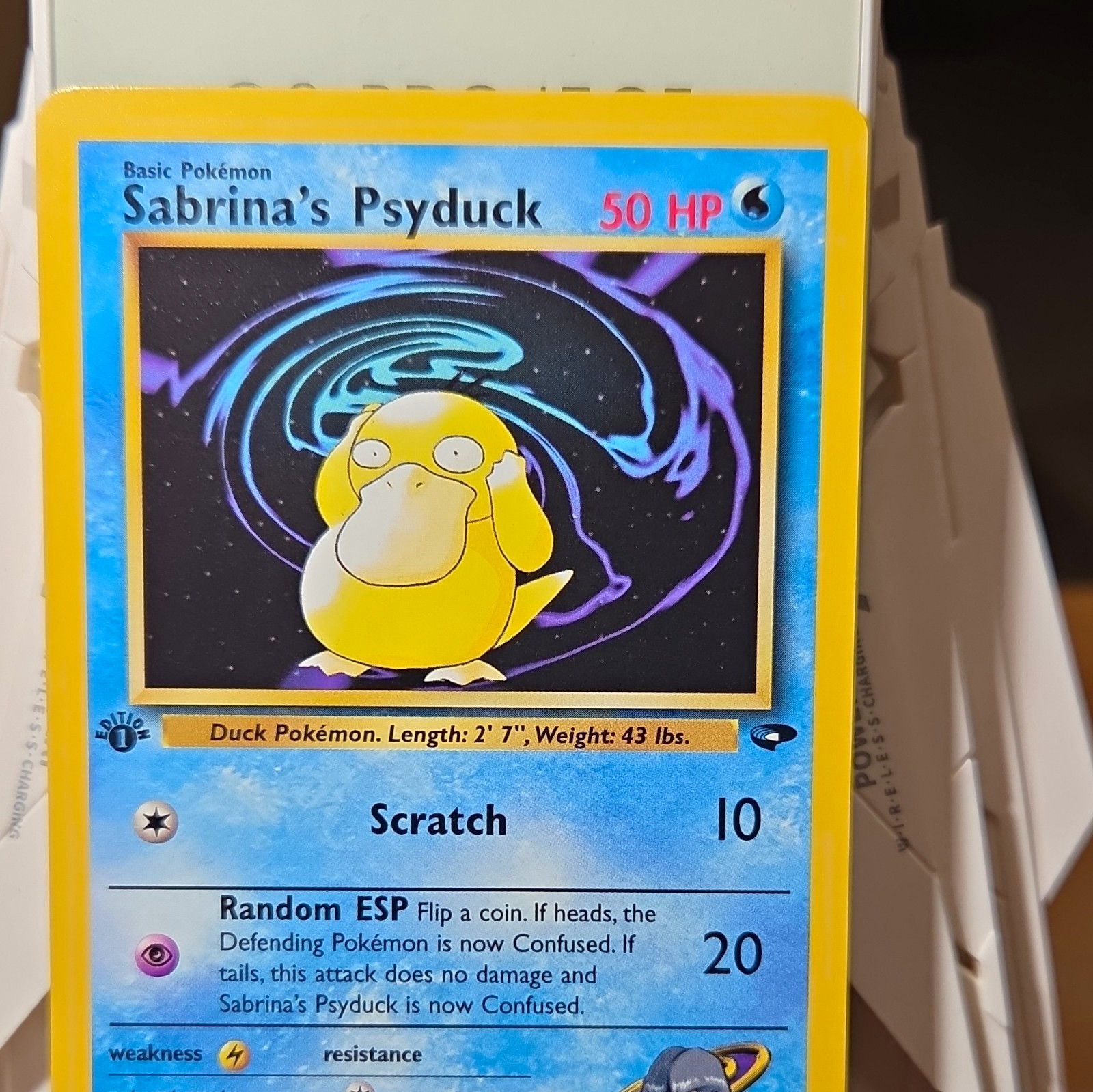 Wizards of the Coast Sabrina\'s Psyduck 99/132 Gym Challenge 1999 Eng 1st Wizards of the Coast Sabrina\'s Psyduck 99/132 Gym Challenge 1999 Eng 1st
