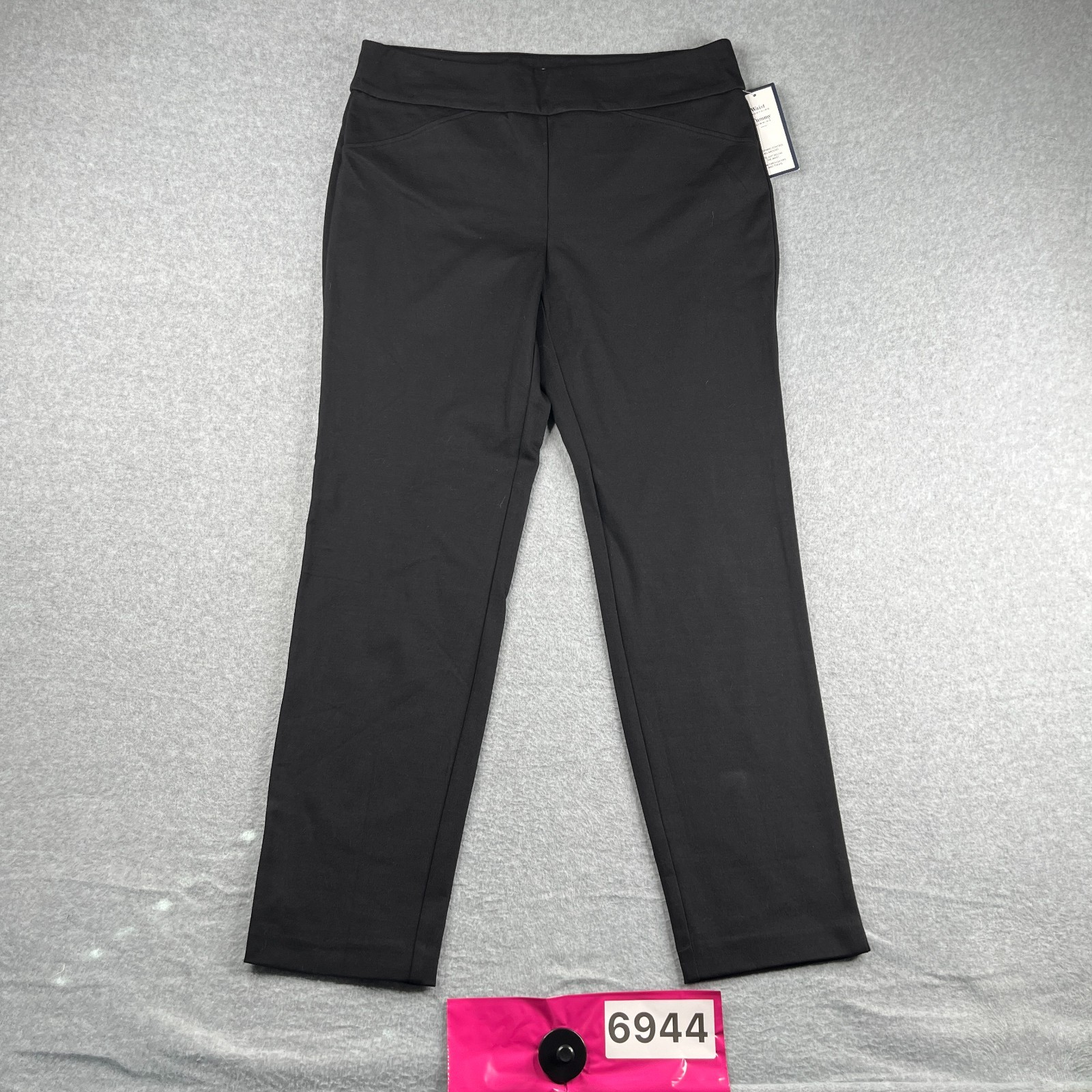 Charter Club Slim Leg Pants Women Size 16 Black Tummy Slimmig Cambridge Slim NEW Charter Club Slim Leg Pants Women Size 16 Black Tummy Slimmig Cambridge Slim NEW
