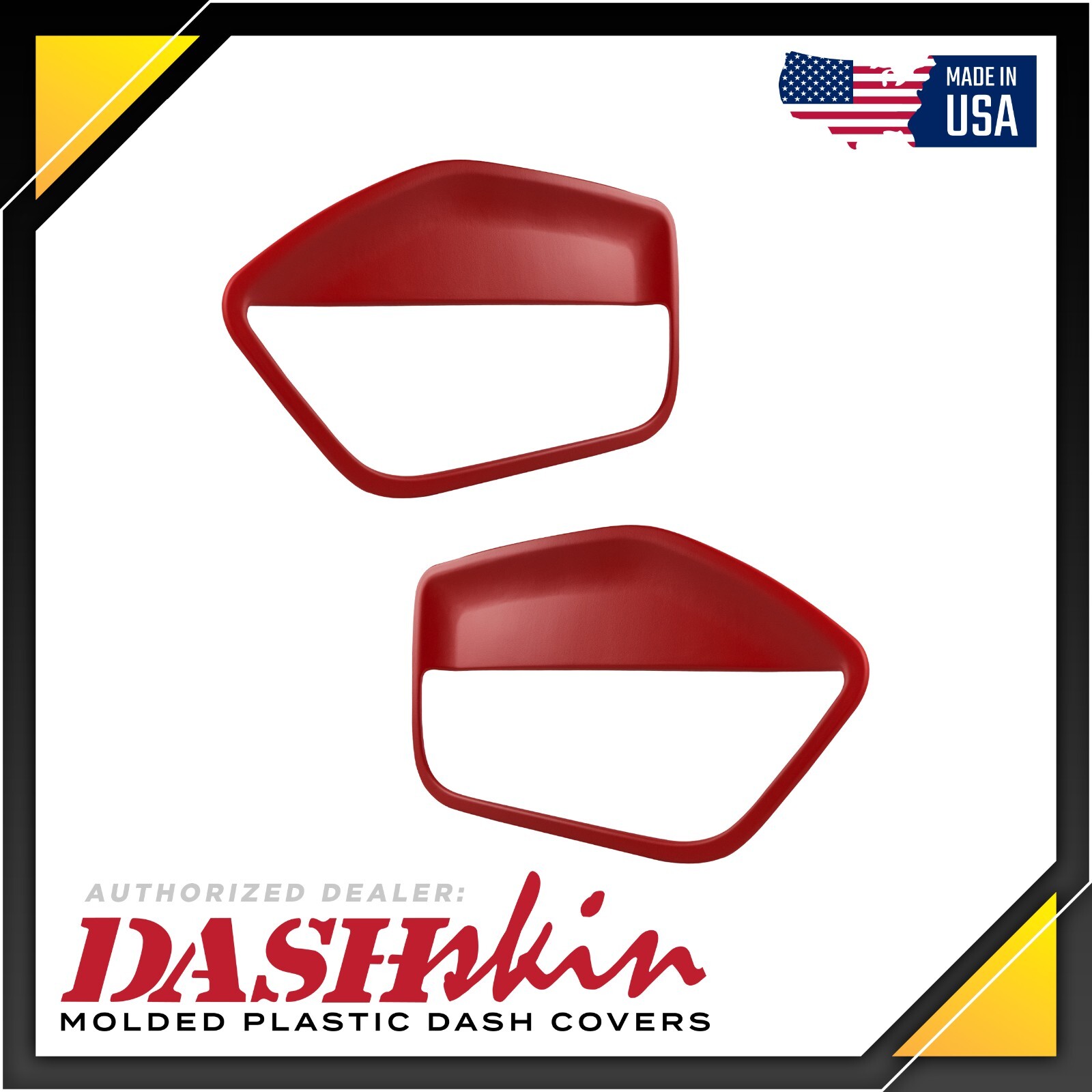 DashSkin Molded Door Panel Inserts for 05-09 Mustang in Red