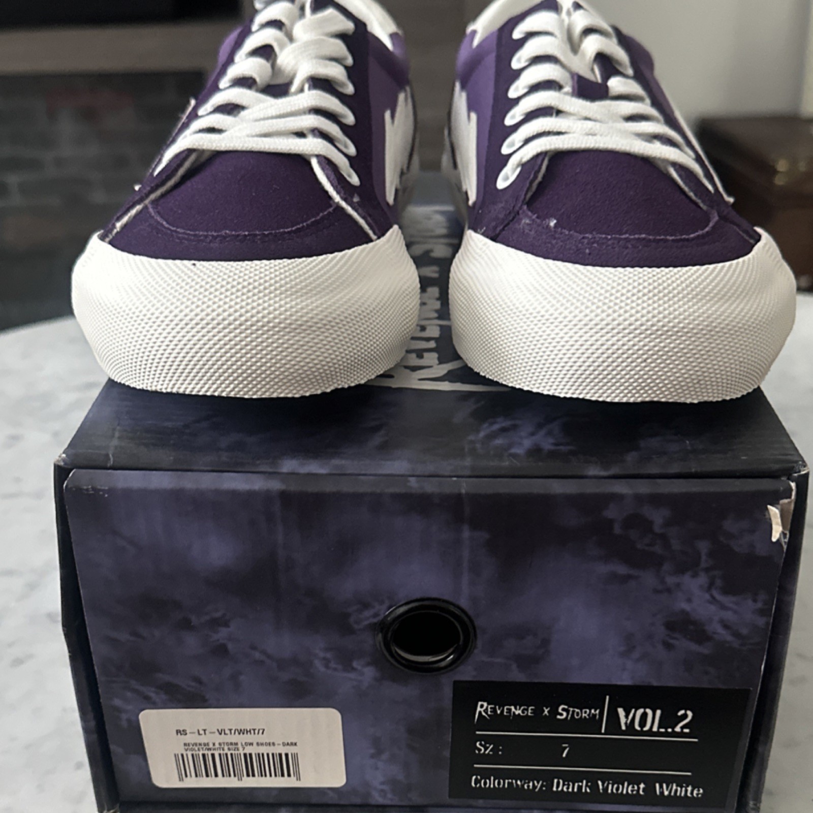 Revenge x Storm Vol.2 Dark Violet White Unisex (Damaged Box , MSRP: $200) Revenge x Storm Vol.2 Dark Violet White Unisex (Damaged Box , MSRP: $200)