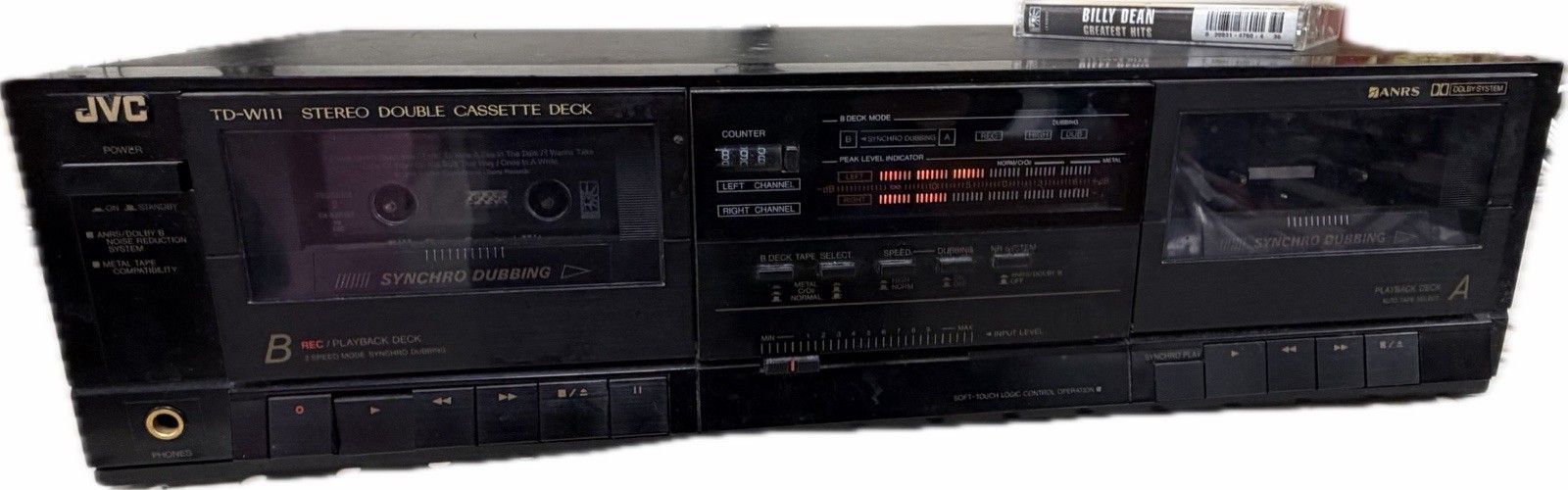 JVC TD-W110G Dual-Dolby B And C Black #GL-471 JVC TD-W110G Dual-Dolby B And C Black #GL-471
