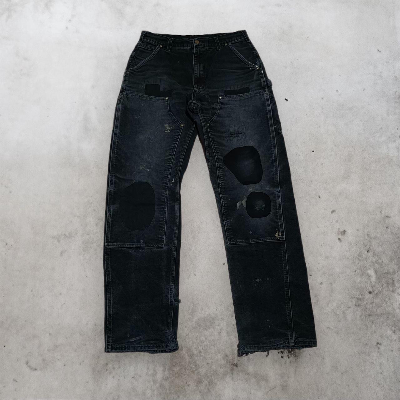 Vintage Faded Carhartt Repaired Double Knee Pants