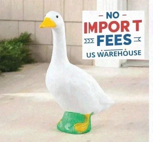 23 Inch Large White Porch Goose Statue Plastic Outdoor Garden Lawn Decor FS US 23 Inch Large White Porch Goose Statue Plastic Outdoor Garden Lawn Decor FS US
