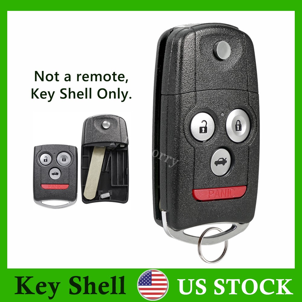 For 2009 2010 2011 2012 2013 2014 Acura TL TSX Remote Flip Key Fob Shell Case