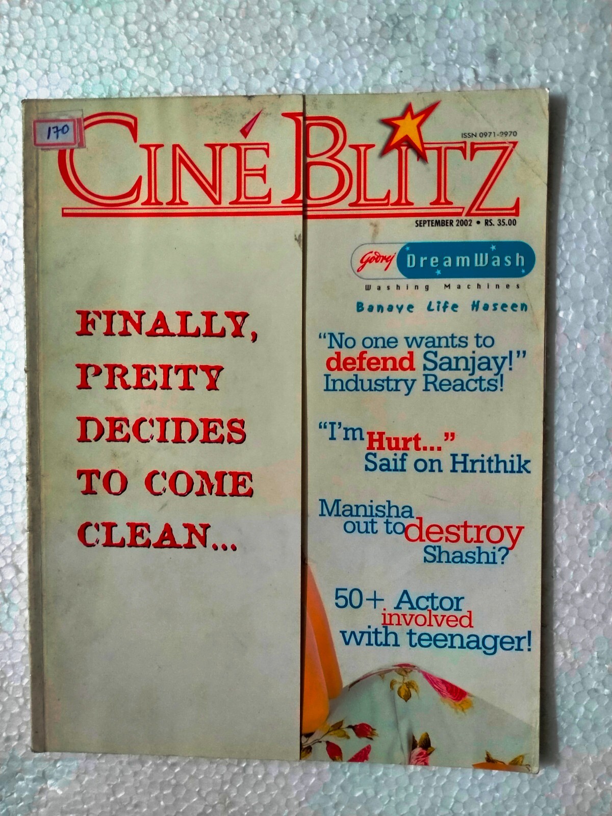 Cineblitz 2002 Magazine Amisha Saif Manisha Aamir Shah Rukh Bipasha Bollywood