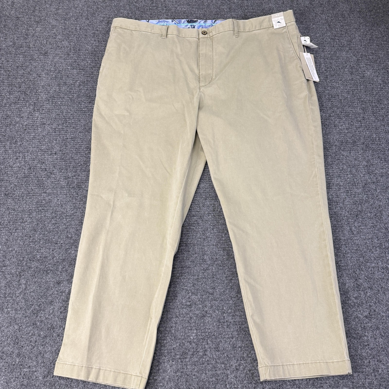 Tommy Bahama Pants Mens 48x30 Khaki Boracay Chino Stretch Tencel Flat Front