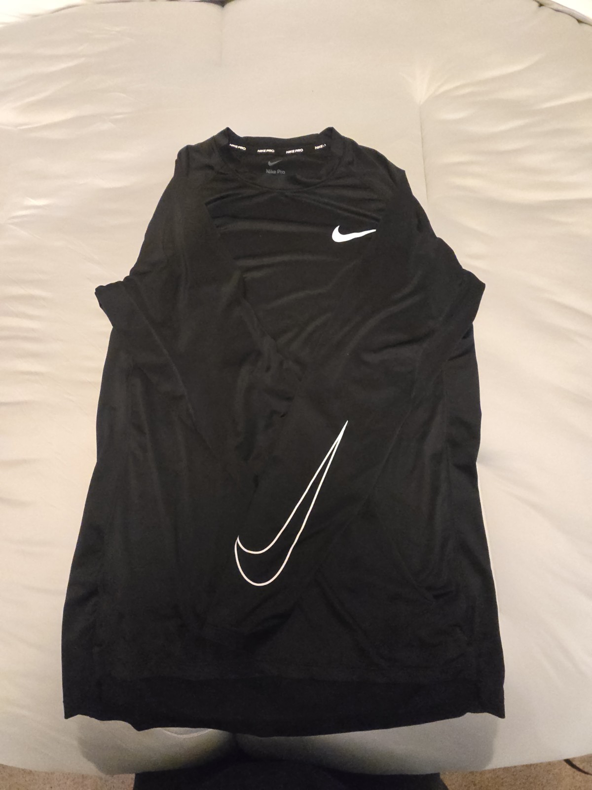 Nike Pro Dri-FIT Slim Fit Men’s Long Sleeve Crew Neck Shirt Black XL