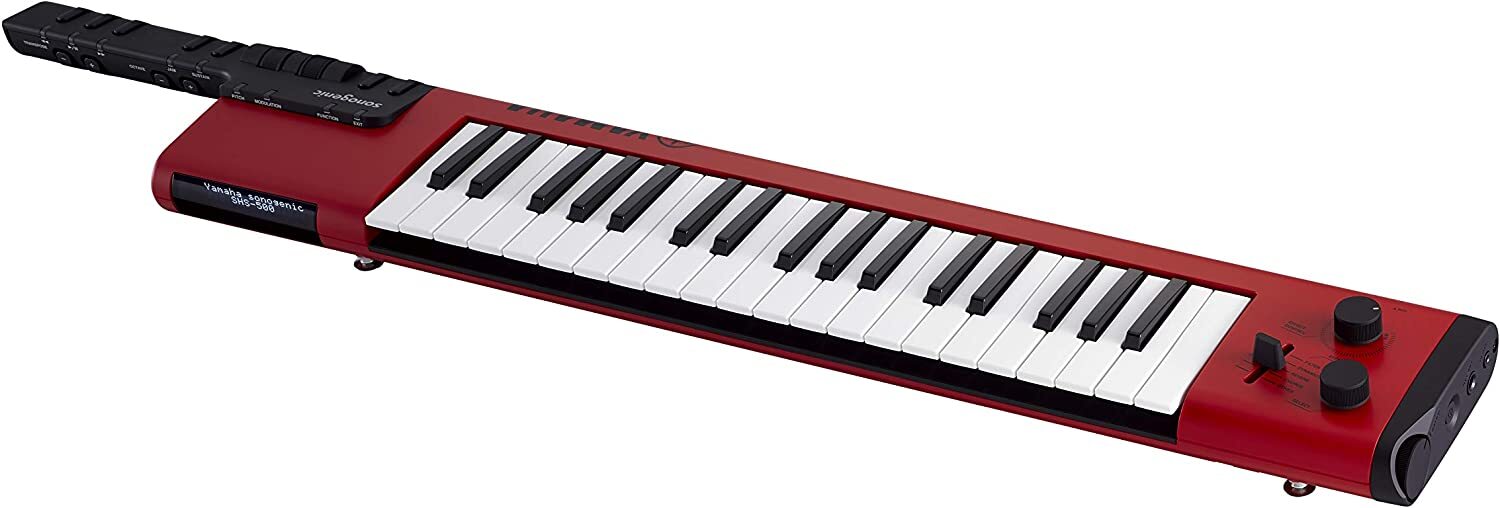Yamaha SHS-500RD Sonogenic Shoulder Keyboard, 37 Keys, Red
