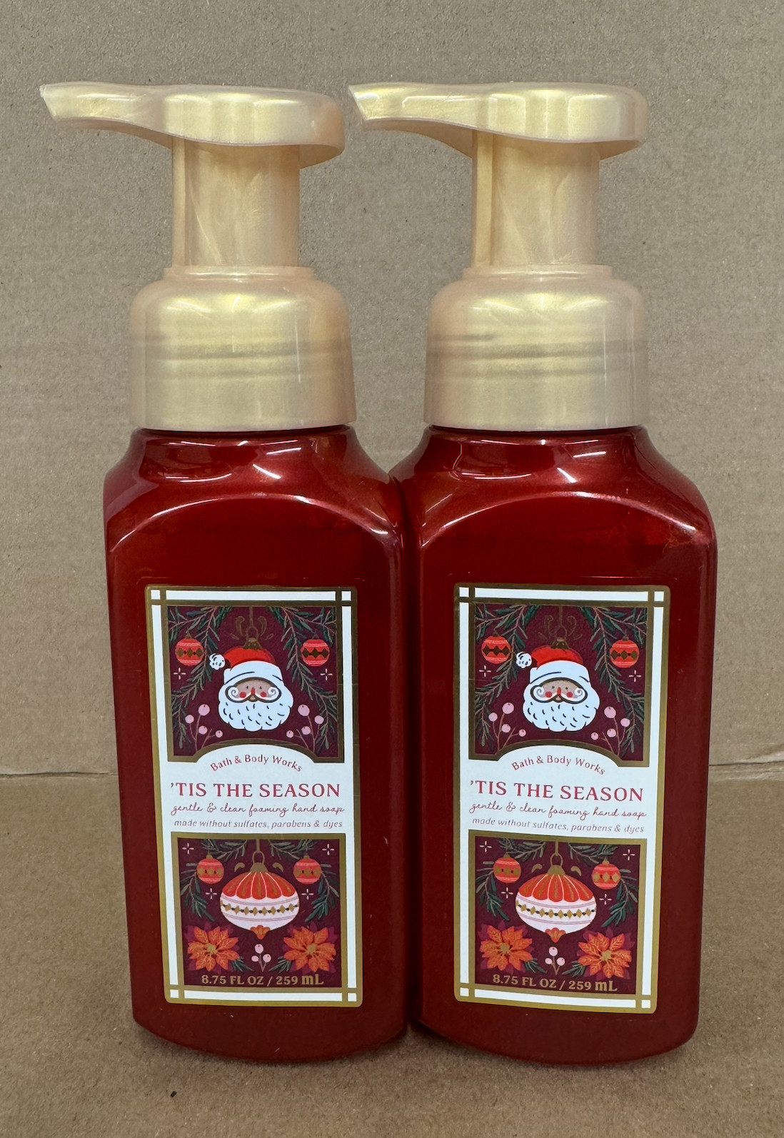 Bath & Body Works \'TIS THE SEASON Hand Soap Gentle Foaming 8.75 FL OZ MULTIPACK Bath & Body Works \'TIS THE SEASON Hand Soap Gentle Foaming 8.75 FL OZ MULTIPACK