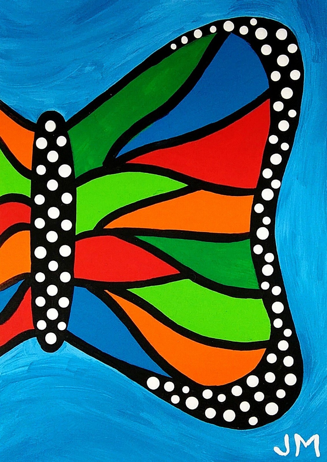 New aceo size painting original signed whimsical happy art \ New aceo size painting original signed whimsical happy art \