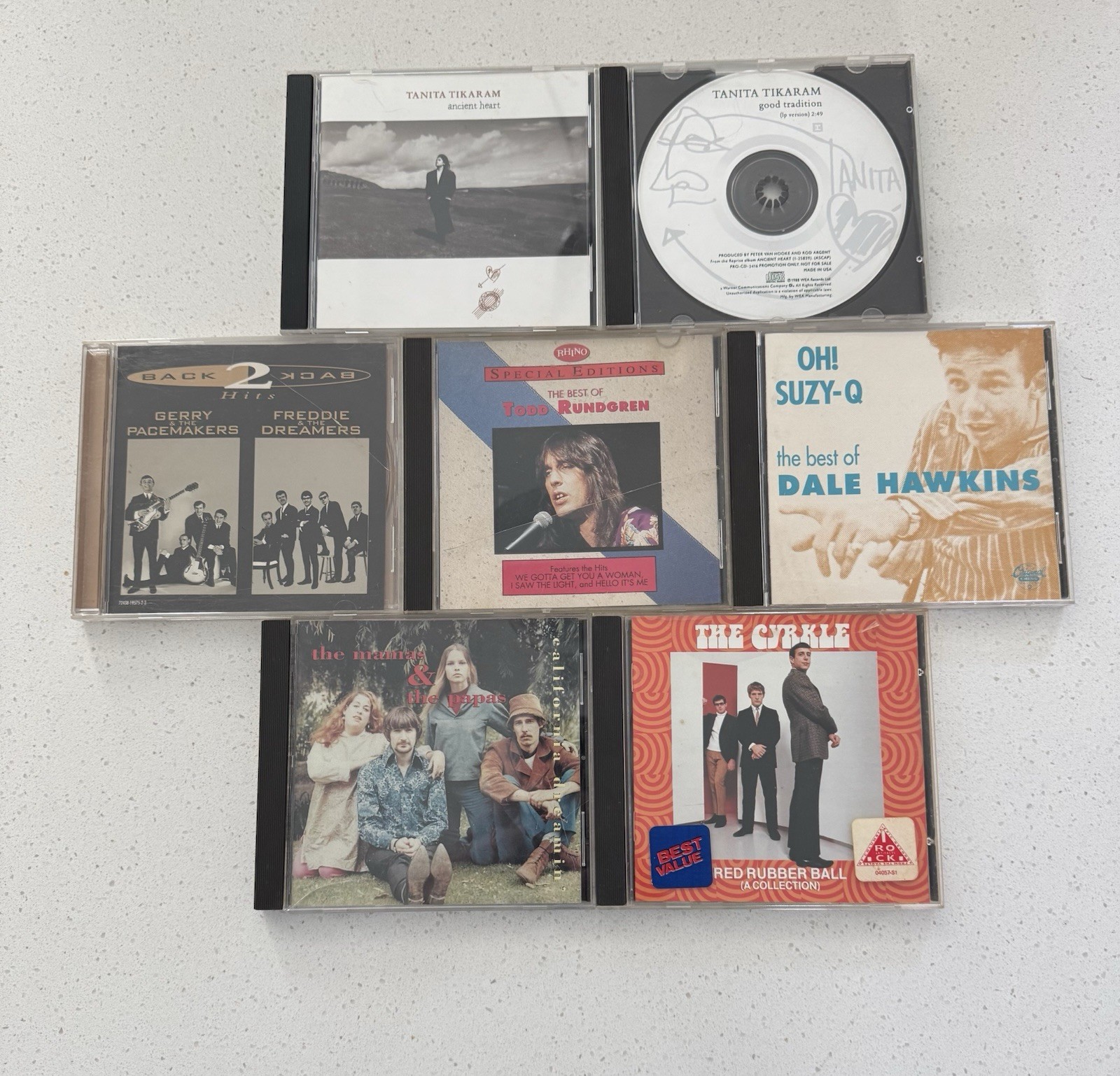 60s Pop & Classic Rock CD Lot (7) Mamas Papas, Todd Rundgren, The Cyrkle EX 