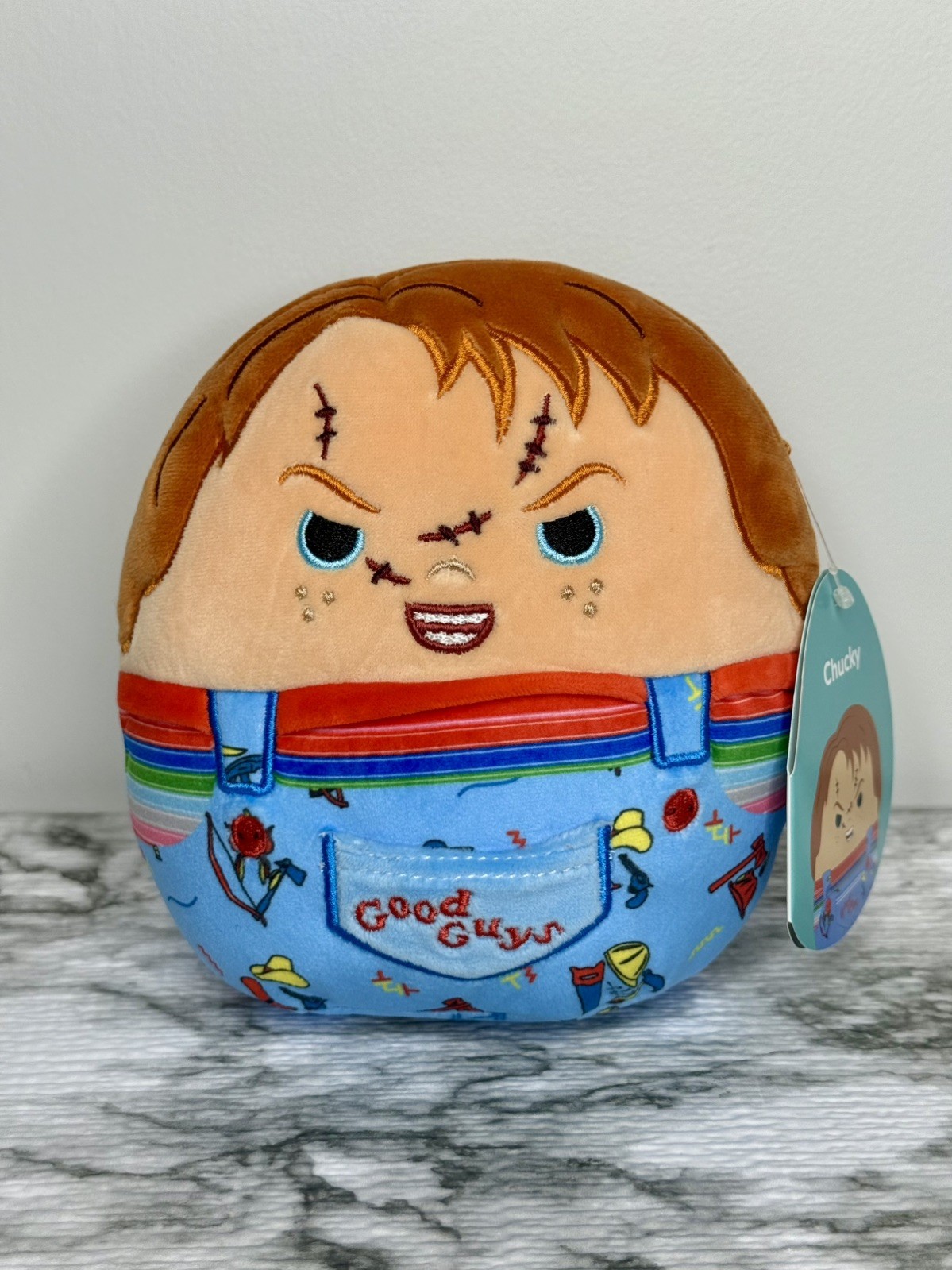 Squishmallows Chucky Good Guys Plush Horror Halloween Collectible Trending Squishmallows Chucky Good Guys Plush Horror Halloween Collectible Trending