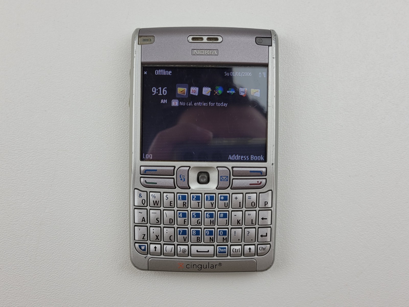 RETRO Nokia E62 (E62-1) QWERTY Cell Phone for Cingular - Silver - WORKS