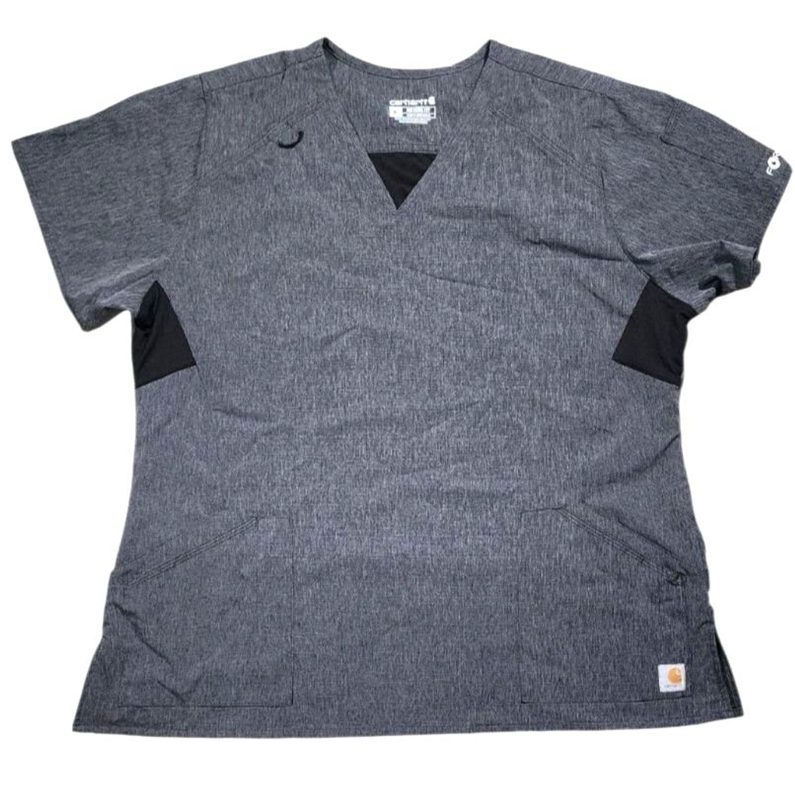 Carhartt Force Cross-Flex Gray V-Neck Top XL Carhartt Force Cross-Flex Gray V-Neck Top XL