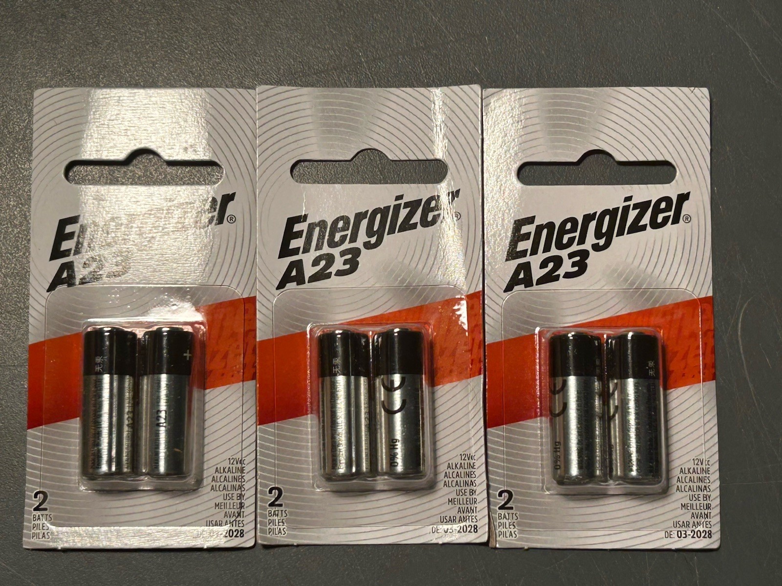 Energizer A23 Alkaline Batteries 6 Count Brand New Exp 3/2028 Energizer A23 Alkaline Batteries 6 Count Brand New Exp 3/2028
