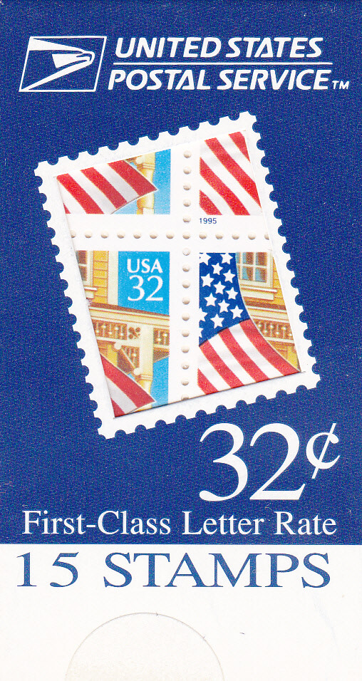 U.S. MAKESHIFT BKLT OF 15 STAMPS SCOTT#BK243 1996 32ct FLAG/PORCH MINT #3673X U.S. MAKESHIFT BKLT OF 15 STAMPS SCOTT#BK243 1996 32ct FLAG/PORCH MINT #3673X