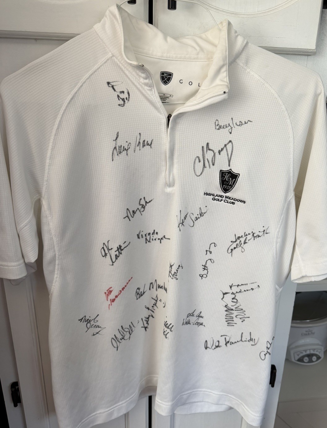 Jamie Far LPGA Classic Signed Golf Shirt - 21 Autographs - Highland Meadows Golf