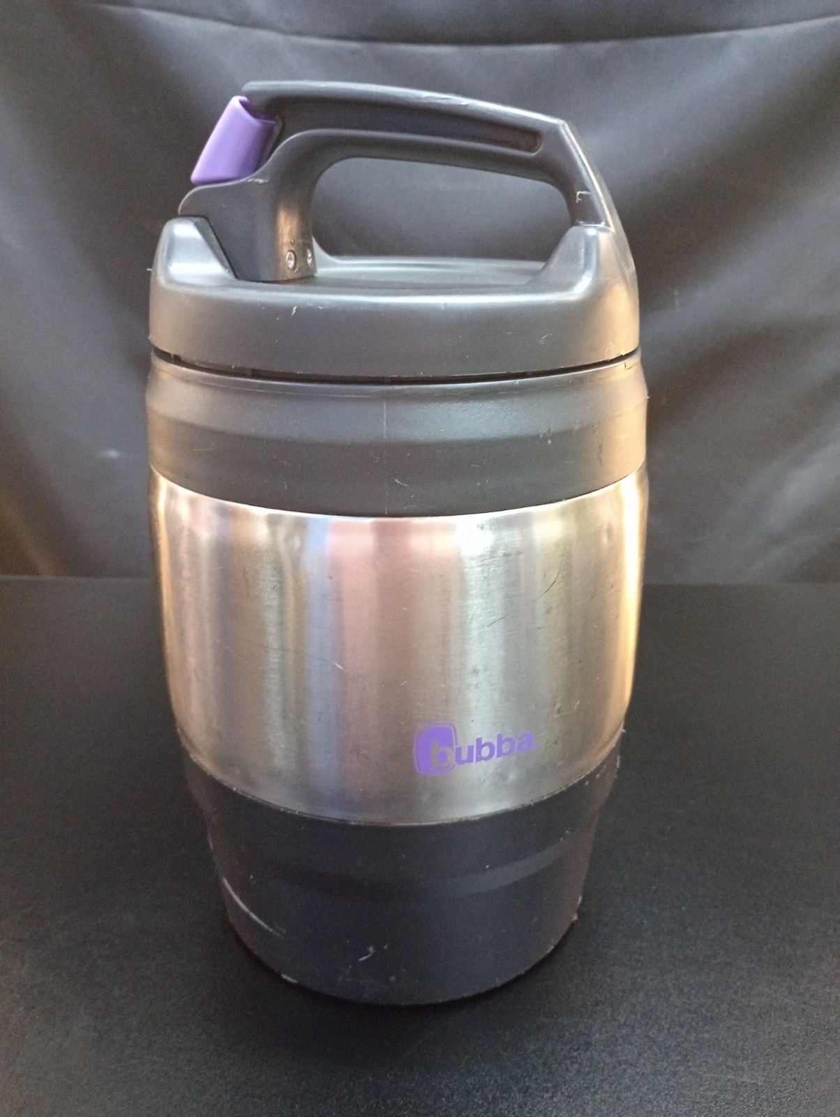 Bubba Keg 72 oz. Black Insulated Double Wall Sport Water Jug  Steel Purple