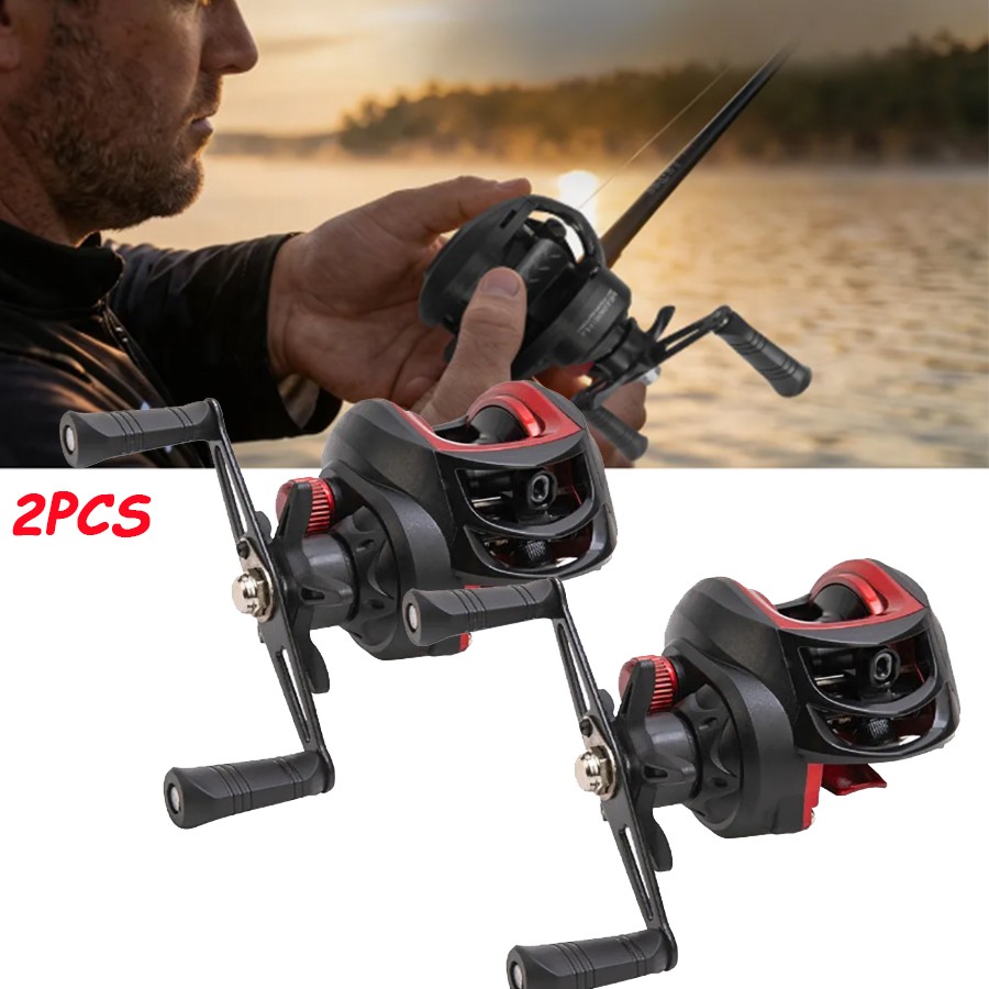 2 Pack Baitcasting Fishing Reel 7.2:1 Metal Spool Metal Casting Fishing Reel NEW 2 Pack Baitcasting Fishing Reel 7.2:1 Metal Spool Metal Casting Fishing Reel NEW