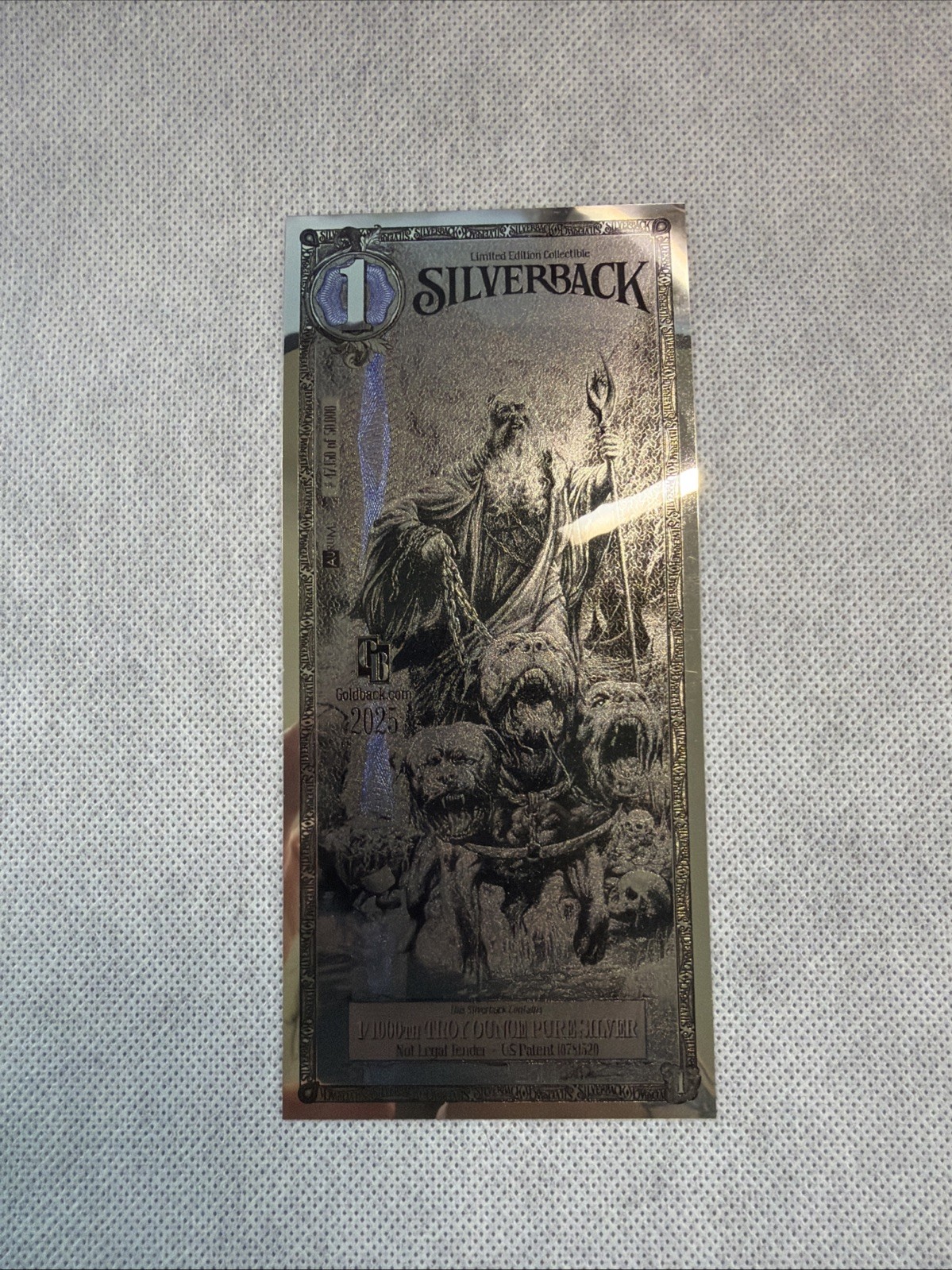 $1 1/1000 fine silver note Silver Back $1 1/1000 fine silver note Silver Back