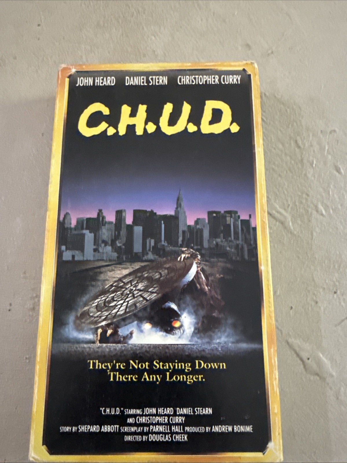 C.H.U.D. (VHS, RARE MEDIA release, 1984) former rental, cover art loose