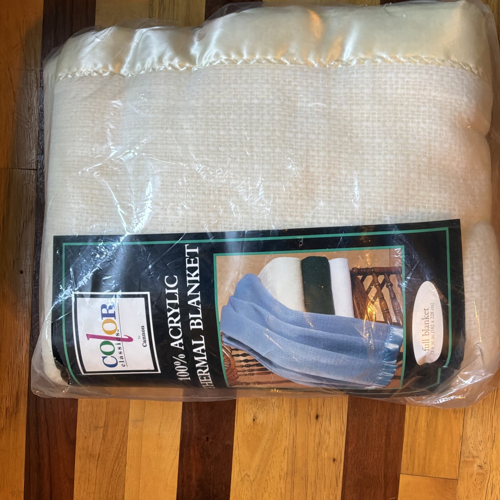 Vintage Owen Country Classics 100% Cotton Thermal Blanket Full Size 72 X 90 Ligh