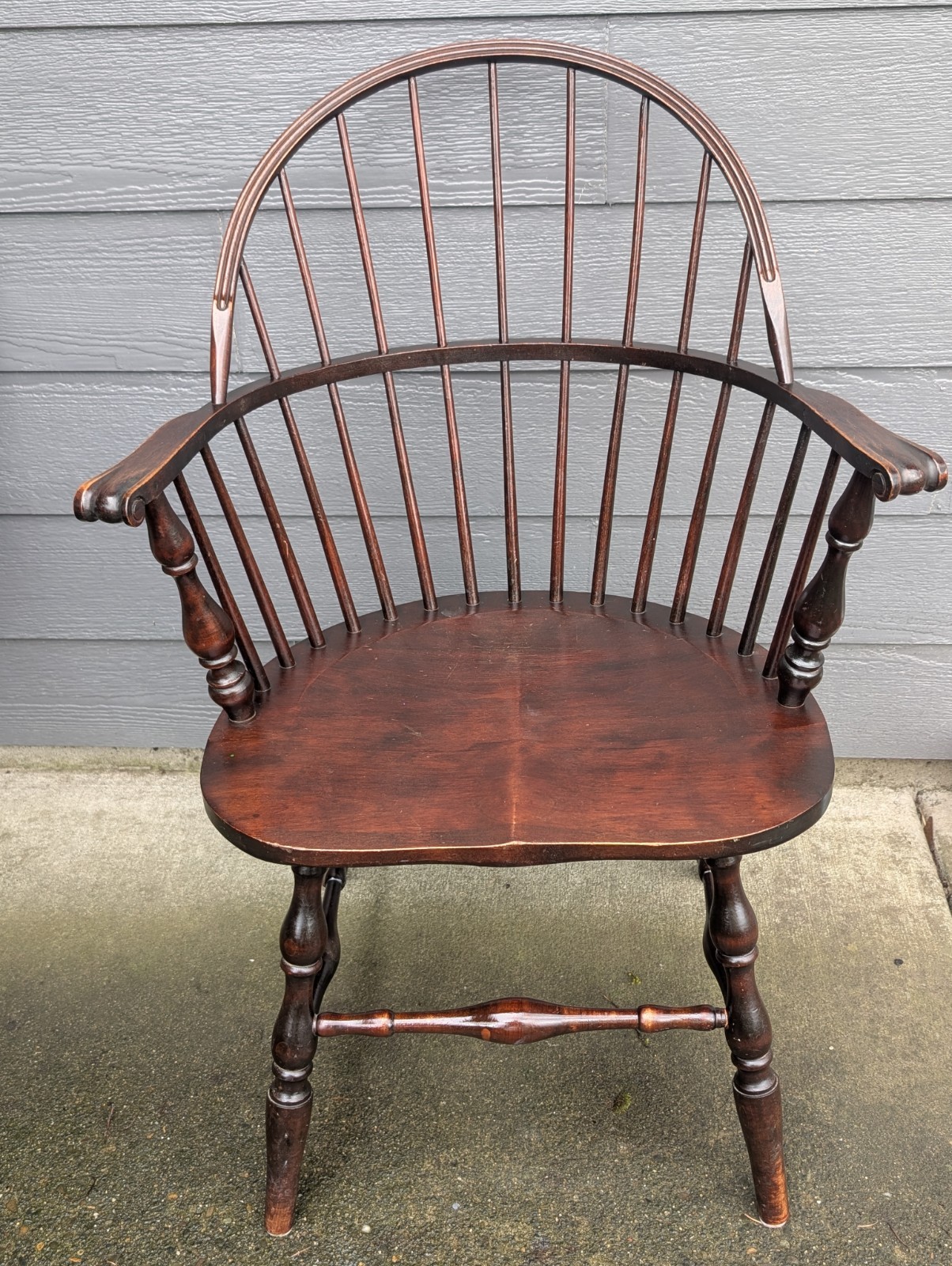 Vintage Windsor Fanback Bowback Armchair Saddle Chair Vintage Windsor Fanback Bowback Armchair Saddle Chair