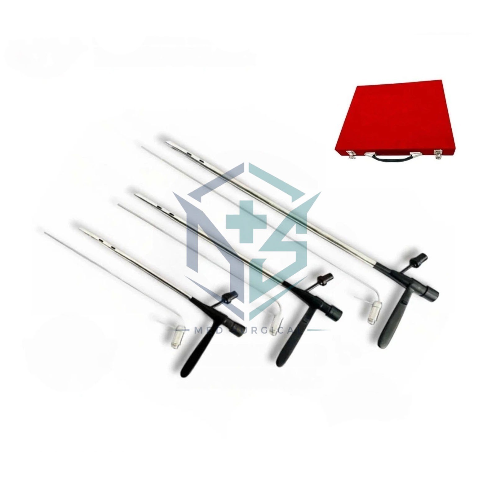 Bronchoscope Rigid with FiberOptic Light Carrier STORZ FIT 3pc Set Black Coated