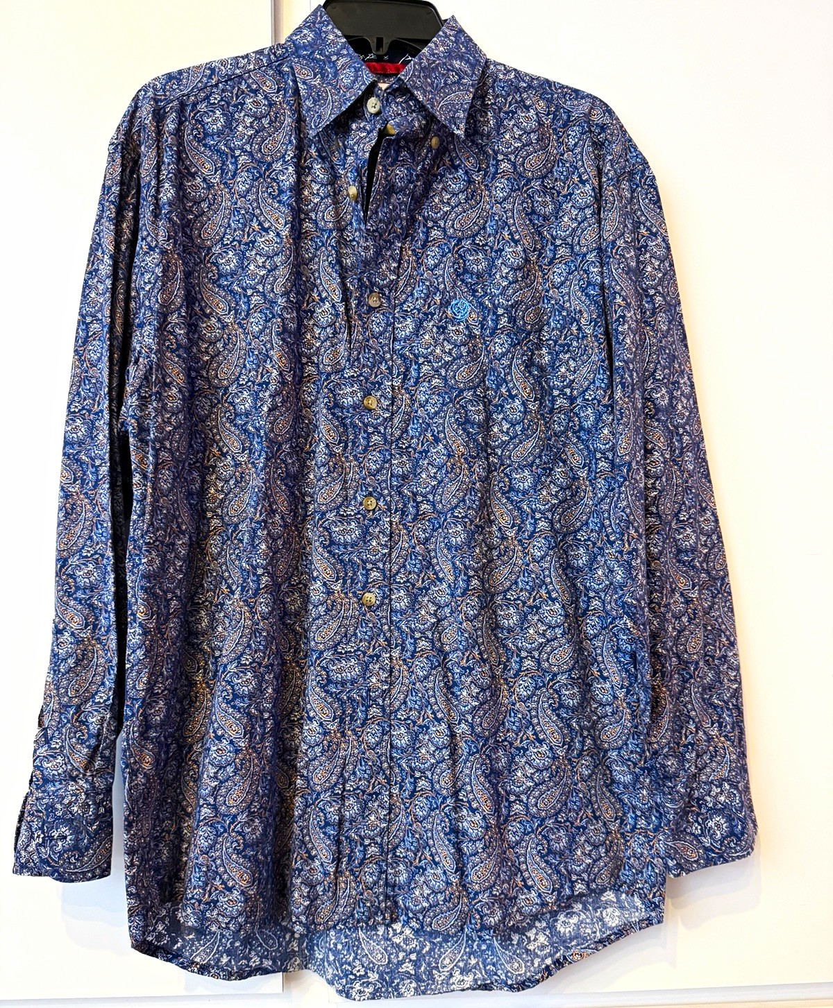 Vintage Men’s Wrangler George Strait Long Sleeved Western Shirt Size M