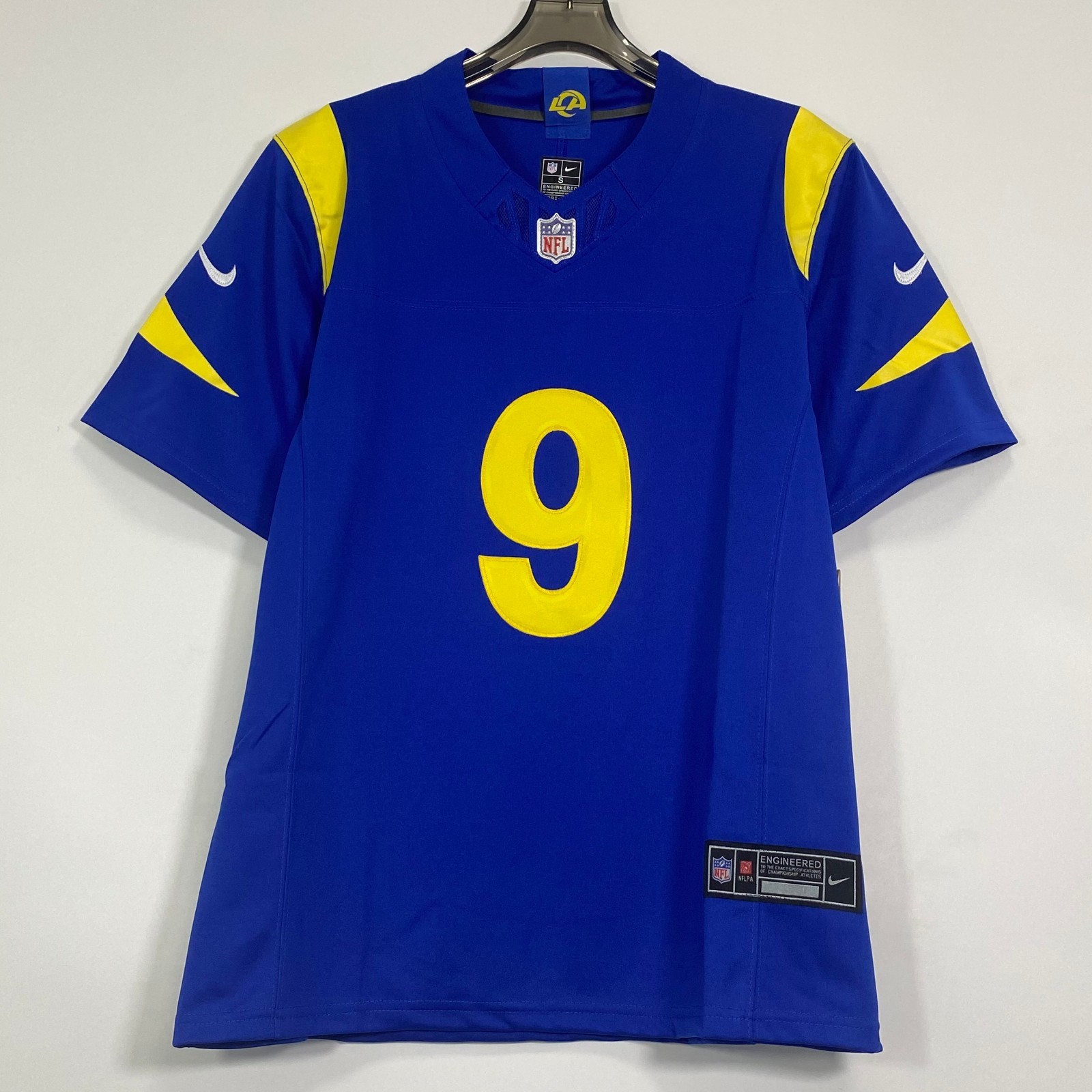 Matthew Stafford #9 Blue Embroidered Jersey S-4XL