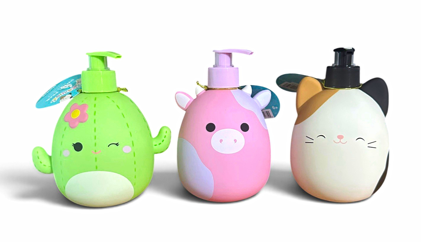 Squishmallows Liquid Hand Soap 16.9 fl oz Sweet Pear, Strawberry, Vanilla