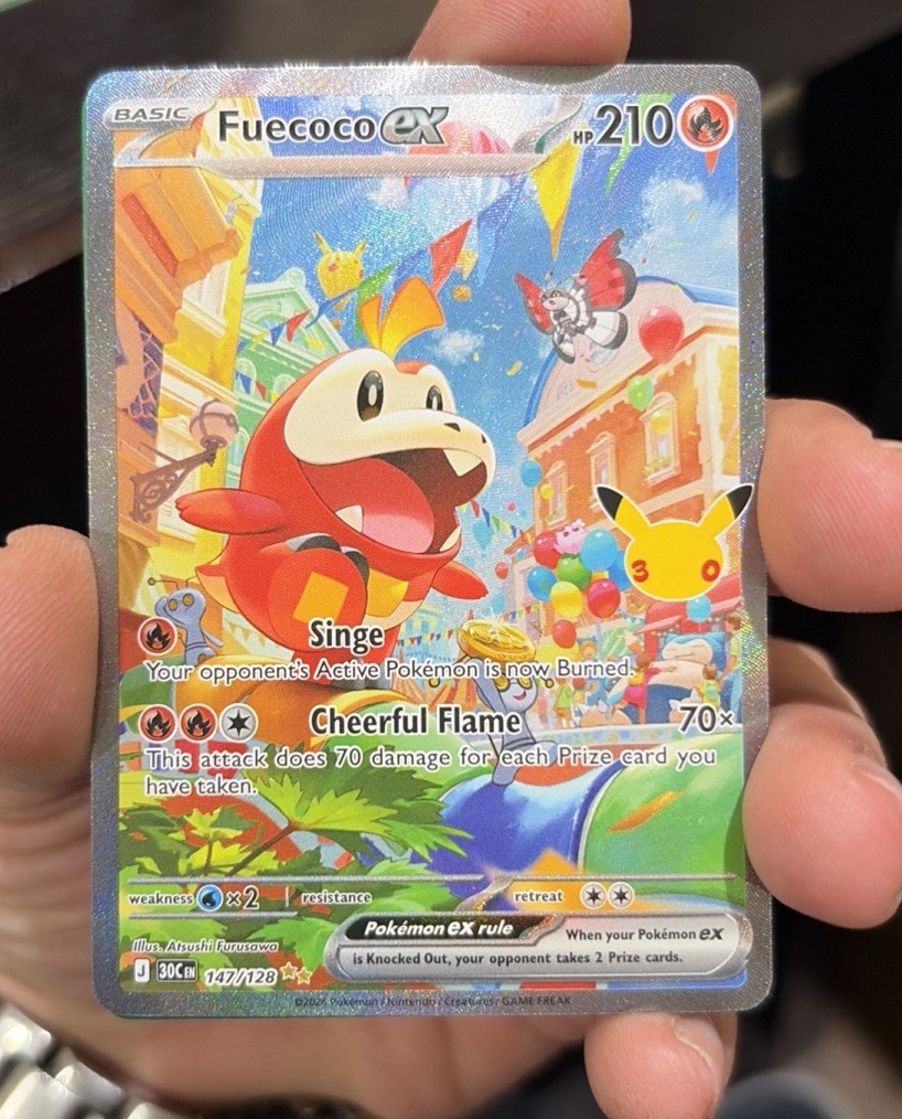 Fuecoco ex 147/128 Me: 30th Celebration Holo