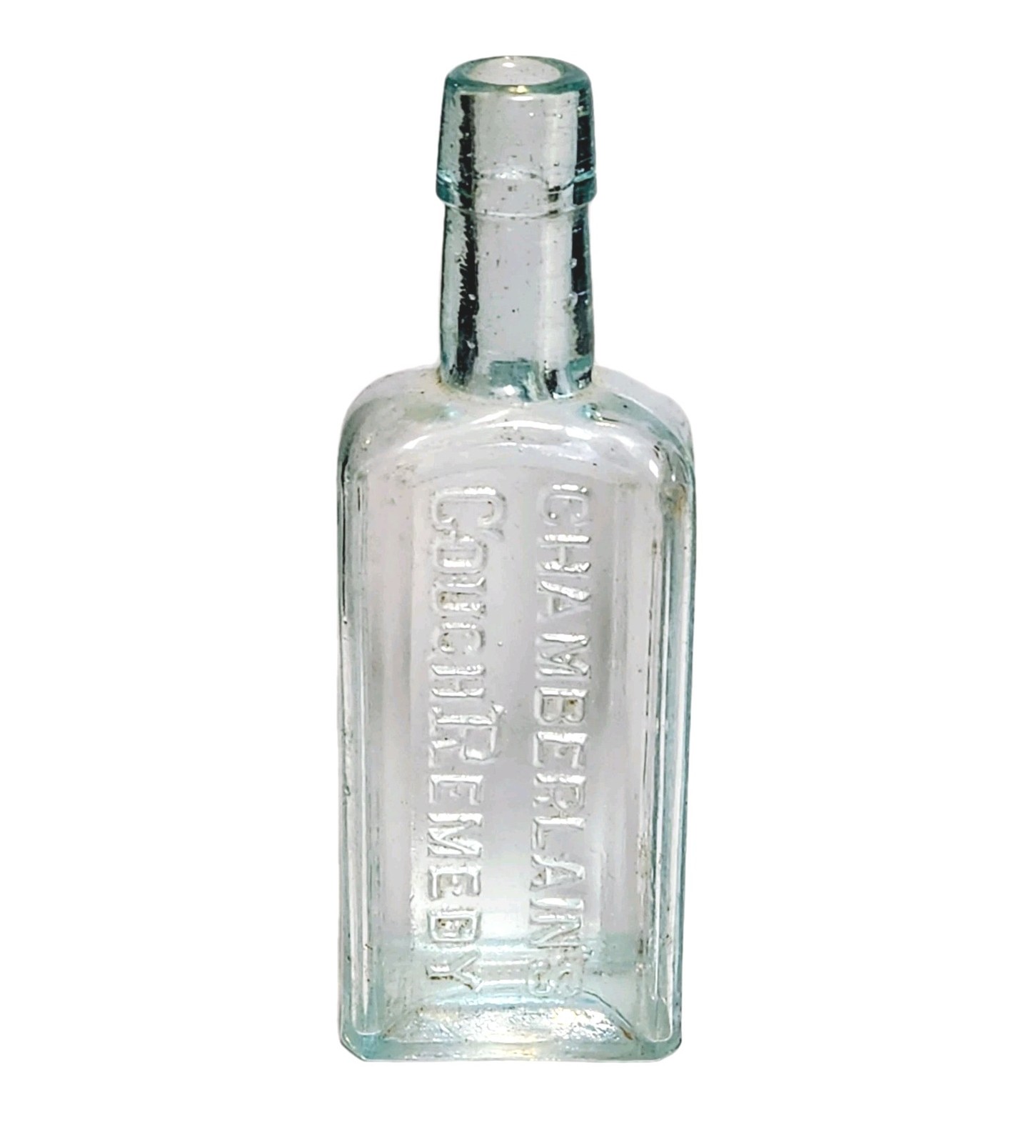 Antique 1890\'s Chamberlain\'s Cough Remedy Des Moines Iowa Medicine Bottle