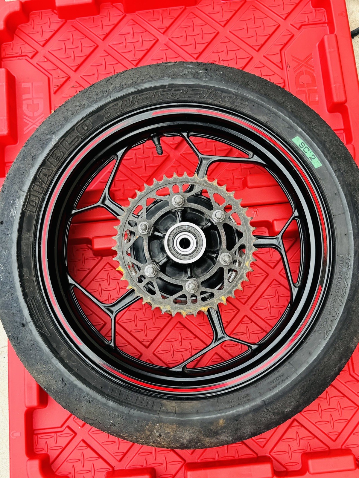 2017 13-17 Kawasaki Ninja 300 EX300 REAR Wheel Rim Rotor STRAIGHT OEM 2017 13-17 Kawasaki Ninja 300 EX300 REAR Wheel Rim Rotor STRAIGHT OEM