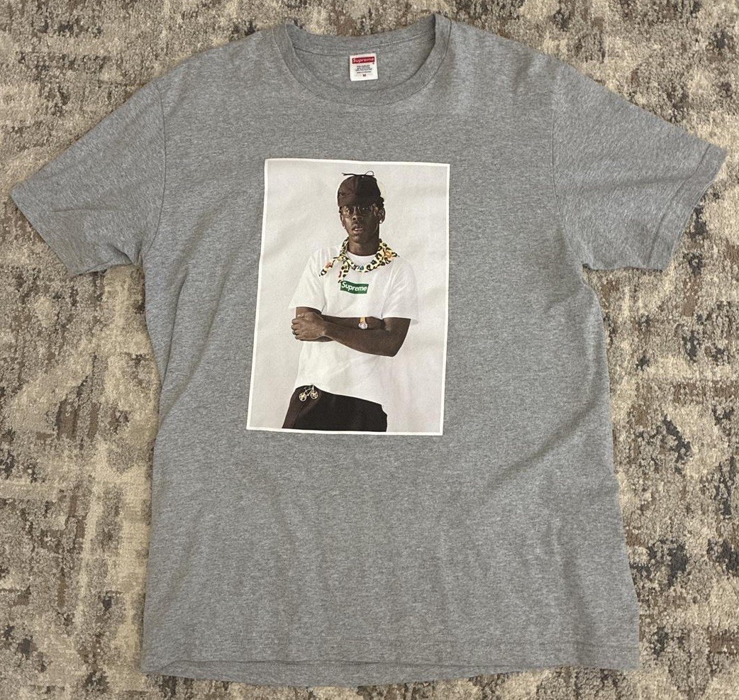 Size L - Supreme Tyler The Creator Tee Heather Grey SUPREME Pre-Owned