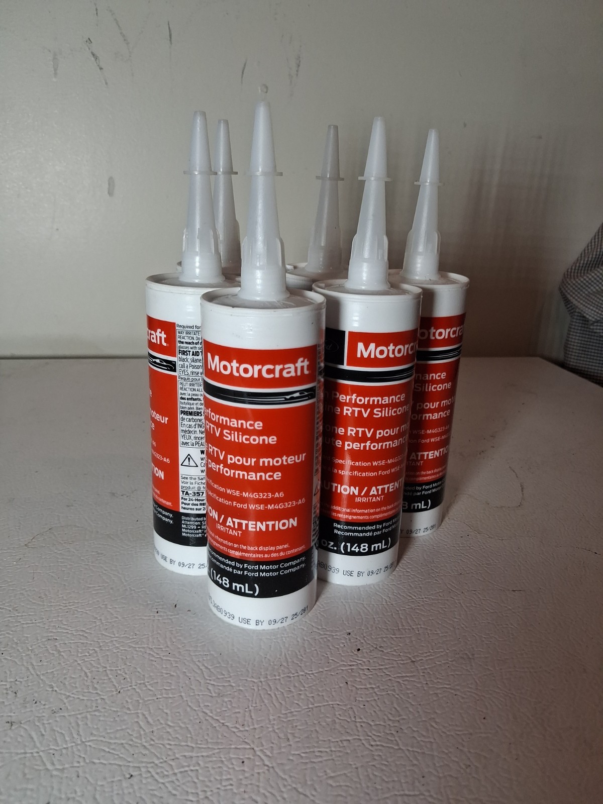 6 Ford Motorcraft High Performance Engine RTV Silicone 5oz (TA-357) 6 Ford Motorcraft High Performance Engine RTV Silicone 5oz (TA-357)