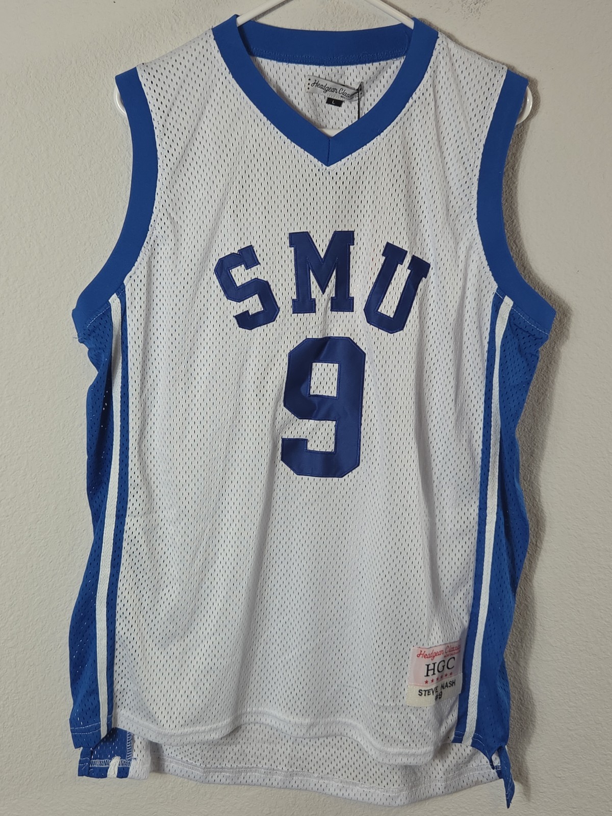 Steve Nash Headgear Classics SMU #9 Men\'s Large Basketball Jersey